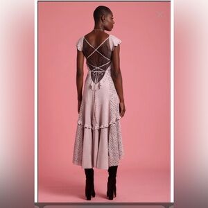 In Earnest Byron Lars Vegan Suede Hi-Lo Dress – Pink – Size 4 – NWT Valentine